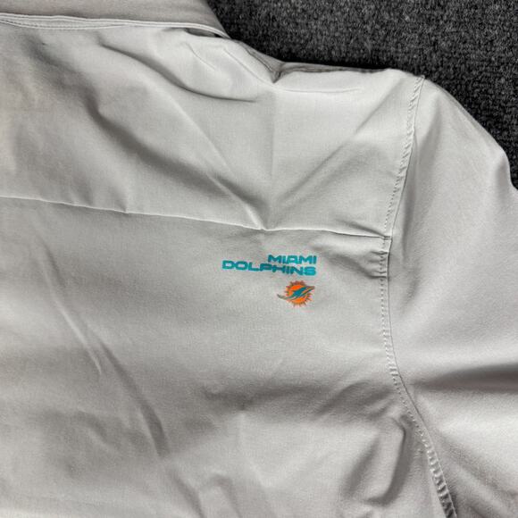 Women's L - Nike Miami Dolphins Sideline Performance Polo On Field Dri-Fit NWT - Picture 6 of 11